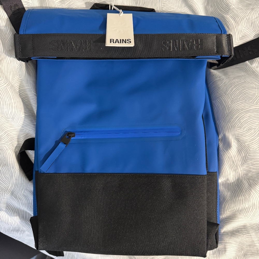 RAINS Trail Rolltop Rucksack W3 in Waves